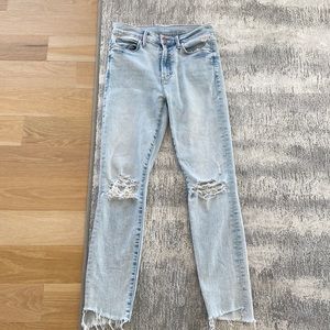 Mother the stunner zip ankle step gray size 25